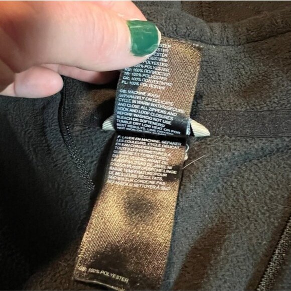 The North Face Womens Black 1/4 Zip Fleece Pullover Size M - Picture 5 of 5